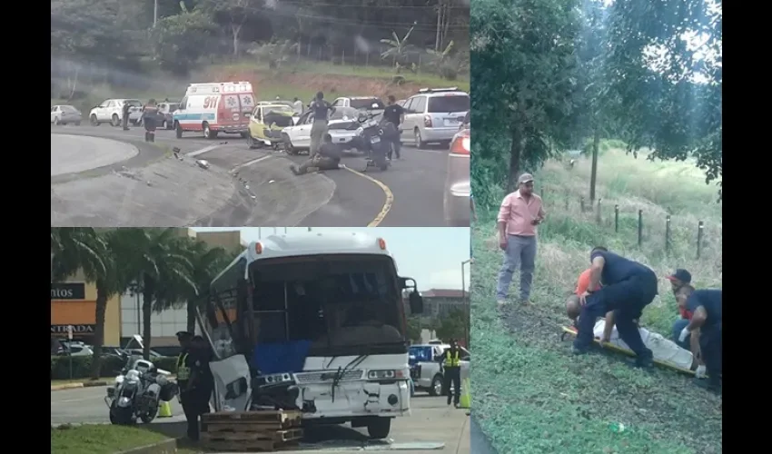 Accidente de tránsito en Loma Campana, Chepo y Avenida la Amistad