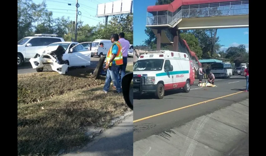Accidente en Chiriquí y Tocumen.