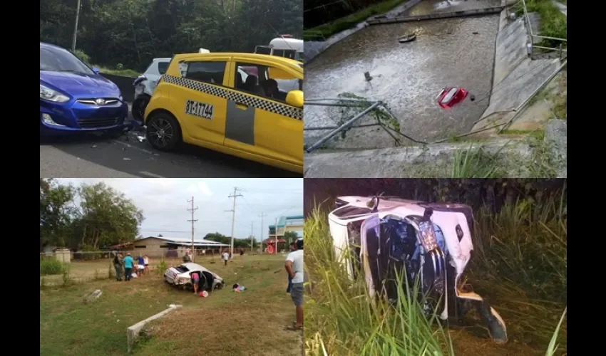Accidente en Arraiján, Las Tablas, Loma Cová y Tortí