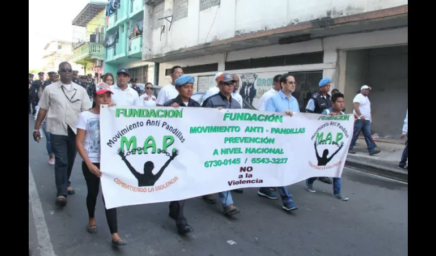 Marcha por la paz en El Chorrillo 