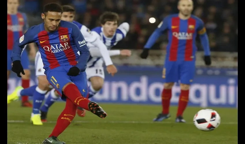 Neymar marcó el gol del triunfo. 