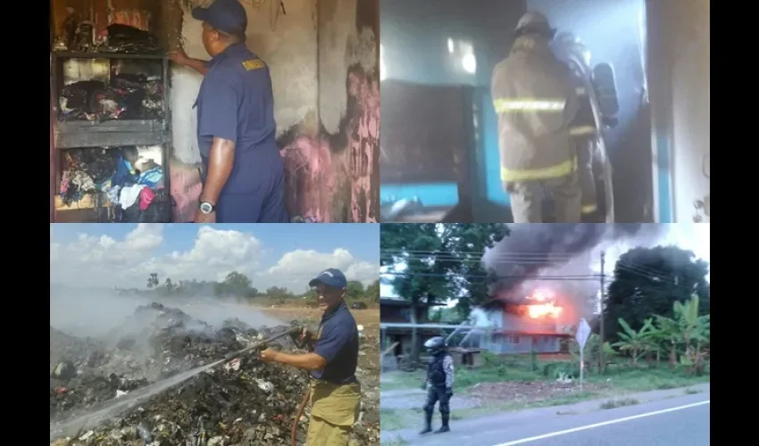 Fuego en Bocas, Coclé, Herrera y Veraguas