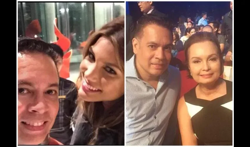 Lucho con la Miss Panamá y la exMiss Universo 1973 Margarita Moran de Filipinas. Fotos: Cortesía. 