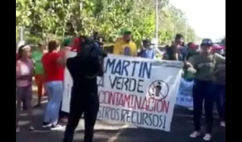 Protesta en San Martín de Pacora 