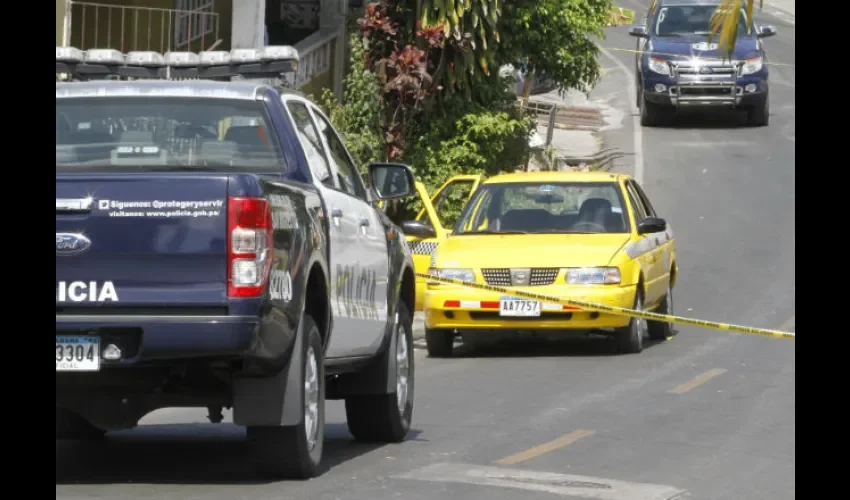 Taxi portaba un arma de fuego 