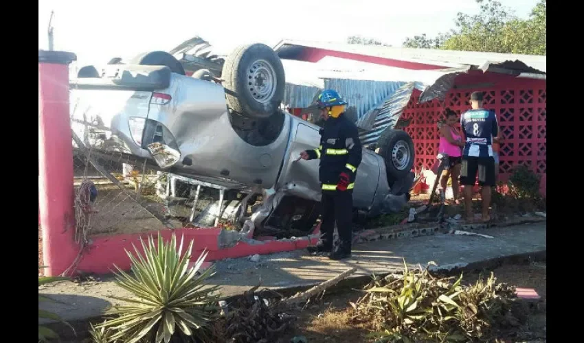 Accidente de tránsito en Pedregal de Chiriquí 