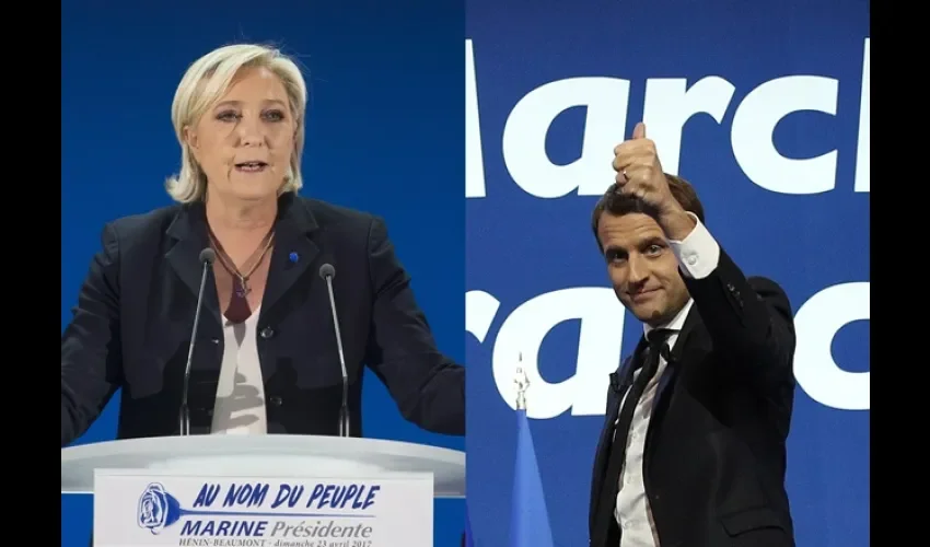 Emmanuel Macron y  Marine Le Pen
