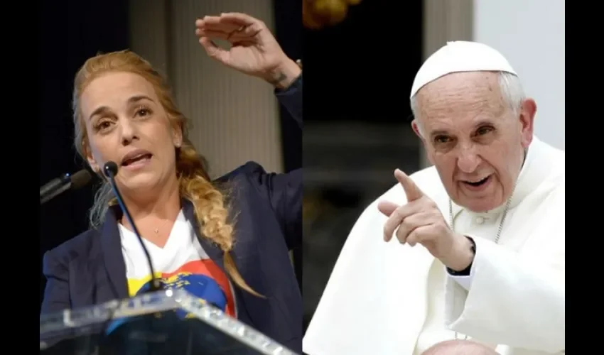 Papa Francisco y Lilian Tintori