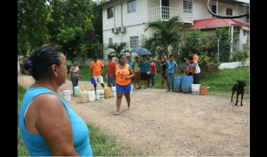 Falta de agua en Guadalupe de La Chorrera
