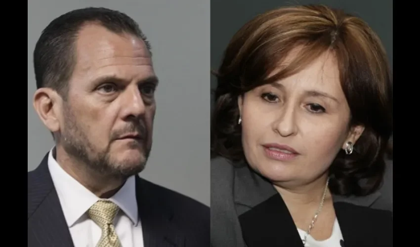 Kenia Porcell y  Federico Humbert. 