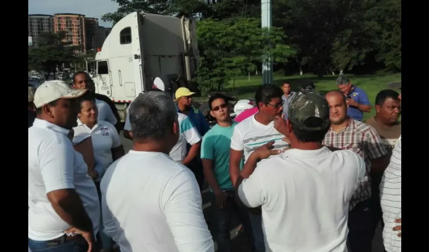 Protesta en la vía Ricardo J. Alfaro 