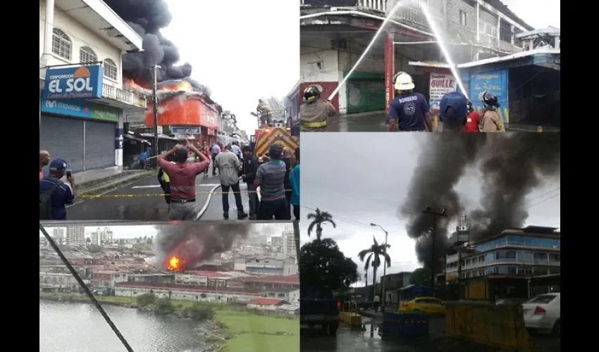 Incendio en Colón