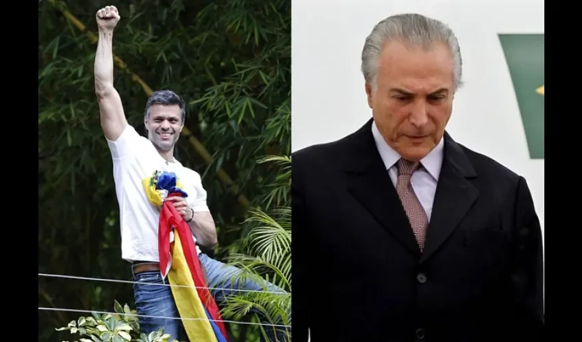  Leopoldo López y Michel Temer