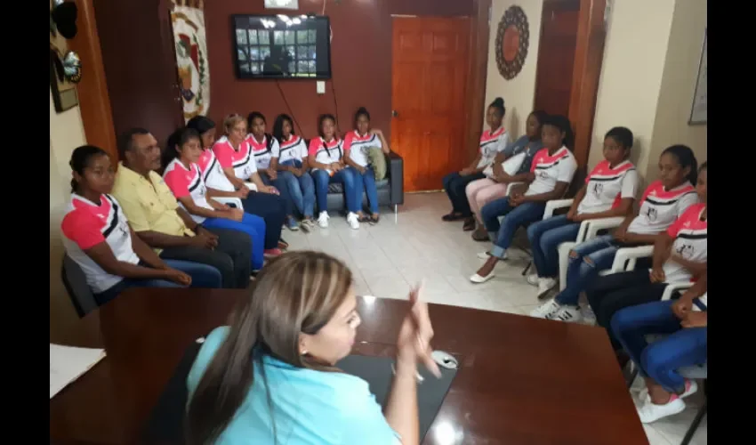 Las niñas deportistas recibieron un reconocimiento en el municipio de La Pintada.