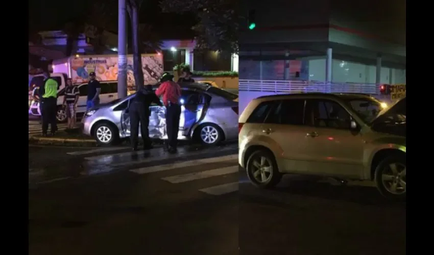Accidente de tránsito en la 12 de Octubre 