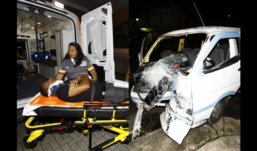 Vásquez y una chica fueron llevados de urgencia al Hospital Santo Tomás.