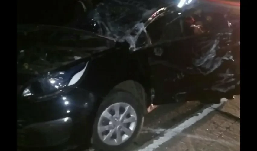Este accidente de tránsito se registró en horas de la madrugada de hoy.
