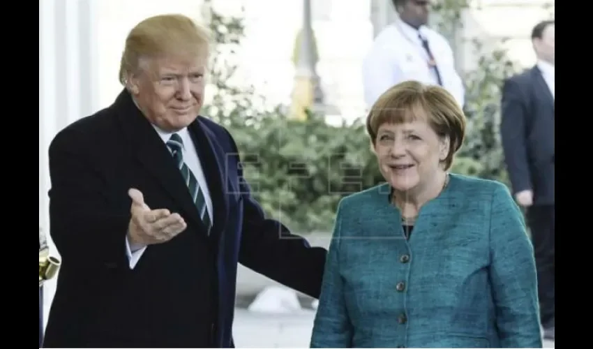 Angela Merkel y Donald Trump
