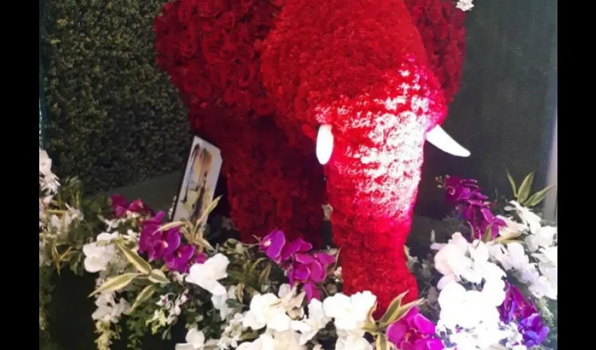 Los arreglos florales en su punto. 