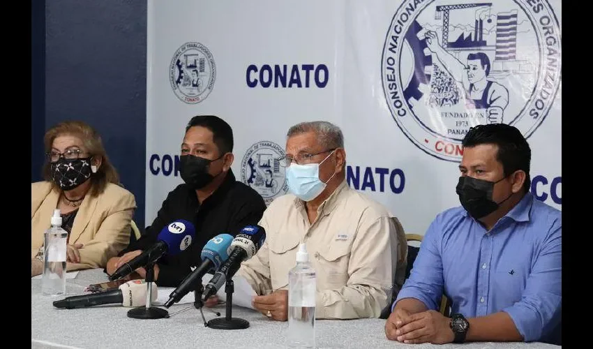 Conato denunció que se mantiene el diálogo por la Caja de Seguro Social CSS que califica de ilegítimo e improductivo. Foto: Cortesía 