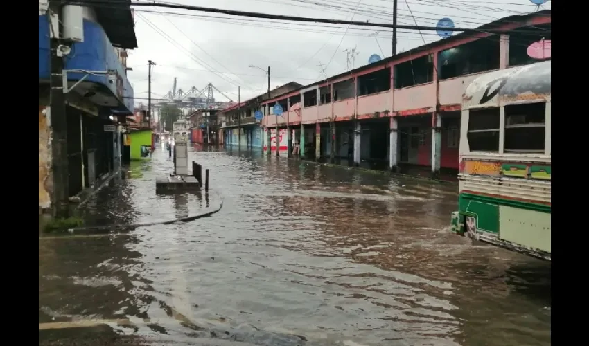 Las calles estaban inundadas. 