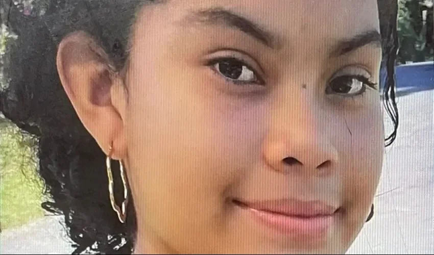 Foto de la menor de edad desaparecida.