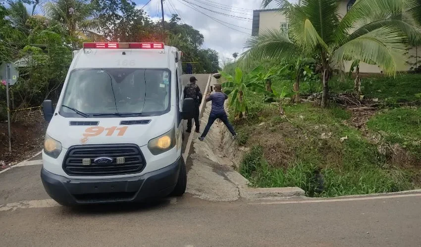 Vista del área del incidente. 