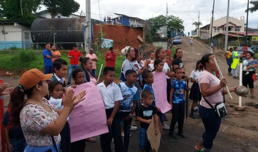 La protesta se realizó de forma pacífica. 