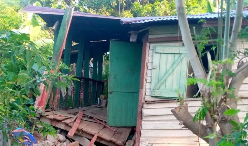 La vivienda se encuentra deteriorada. 