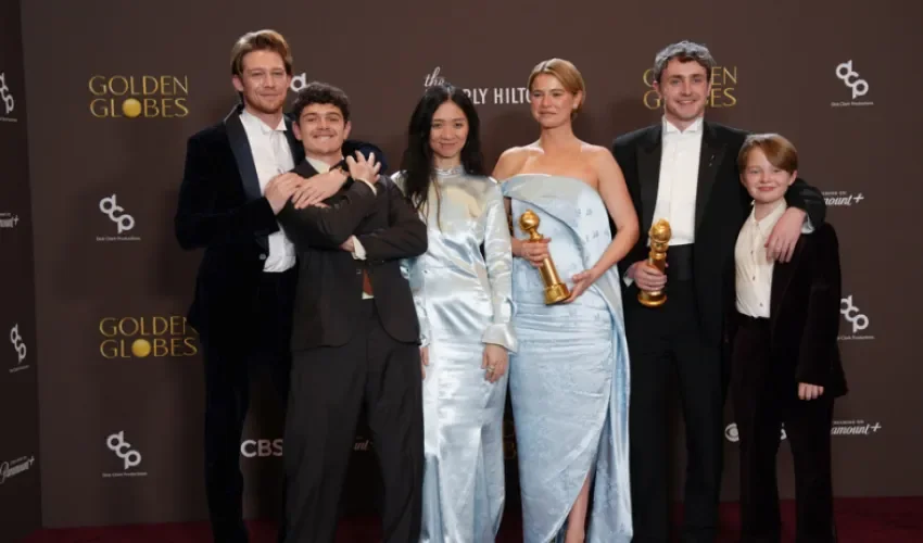 Elenco de la mejor película dramática 'Hamnet'. Foto: EFE.