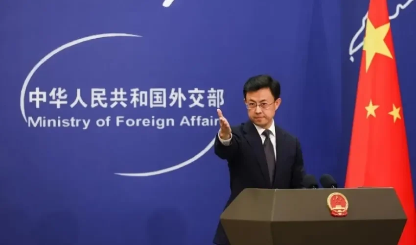 Portavoz del Ministerio de Relaciones Exteriores de China, Guo Jiakun. Foto: EFE. 