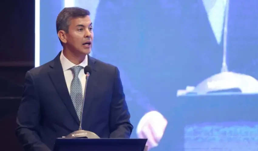 Presidente paraguayo, Santiago Peña. Foto: EFE. 