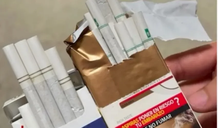 Foto captura de video de Aduanas.