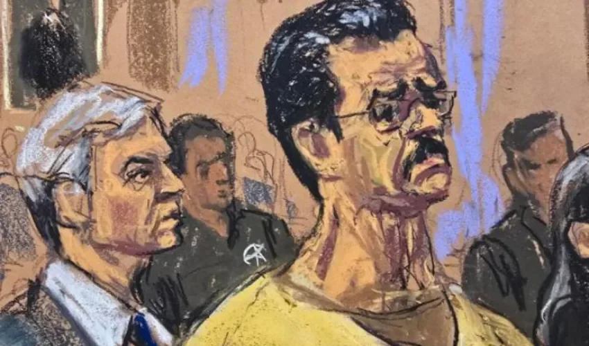 Fotografía de un dibujo realizado por la artista Jane Rosenberg. Foto: EFE.
