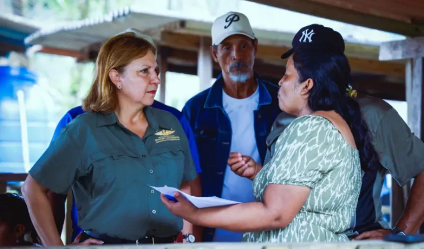 La intervención busca brindar mayor tranquilidad y seguridad a las familias de Río Veraguas. Fotos: Ministerio de Gobierno. 