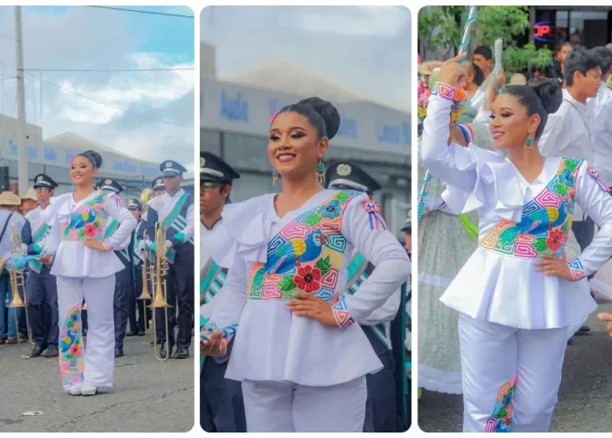   Dafne De León, la tambor mayor que se ha ganado la admiración y elogios de un público más allá de las fronteras  