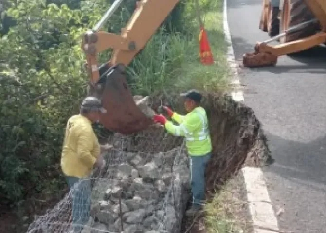  Instalan muro de gaviones para garantizar acceso a Monte Oscuro de Capira  