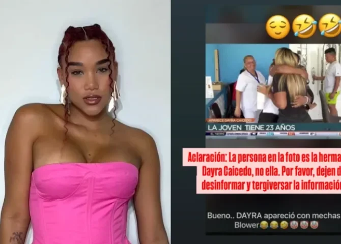  ¡Falsa identificación en redes! Aclaran que la imagen viral no es de Dayra Caicedo 