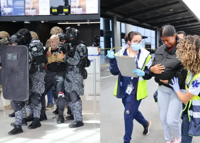  Simulacros en Aeropuerto Internacional de Tocumen refuerzan protocolos frente a terrorismo y eventos críticos 