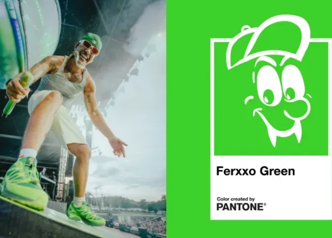  Pantone presenta el 'Ferxxo Green', un color inspirado en Feid 