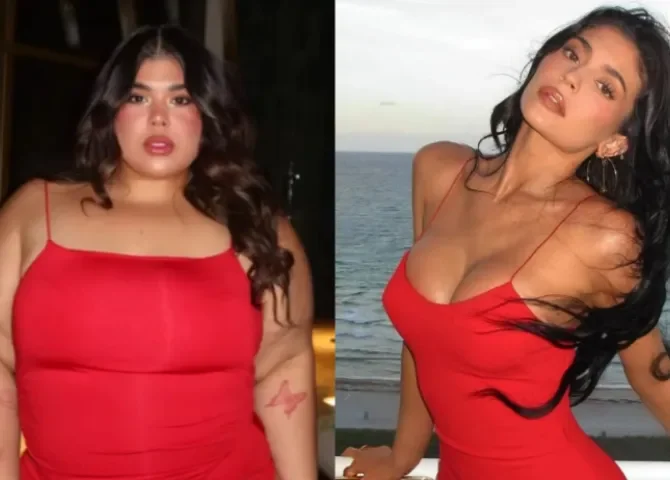  Brithany Ryce se luce recreando un look de Kylie Jenner  
