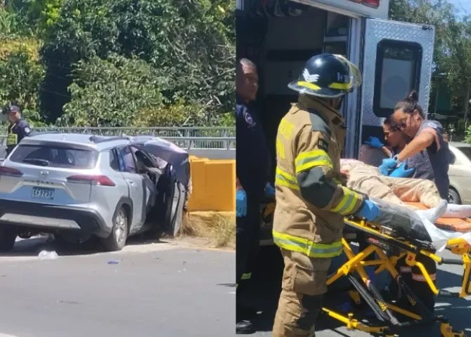   Camioneta se estrella contra barandal de un puente en San Carlos; hay una víctima fatal  