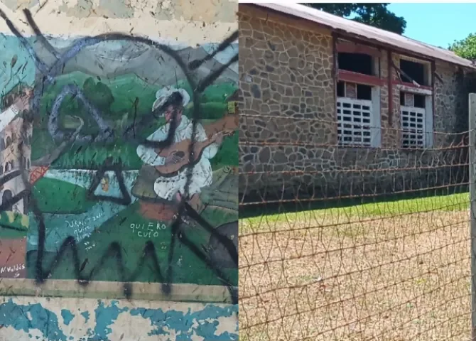   Abandono y dudas sobre propiedad rodean la histórica escuela de piedra en La Mesa  