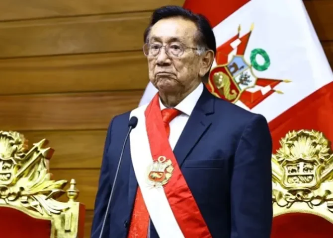   José María Balcázar, presidente de Perú. Foto: EFE.   