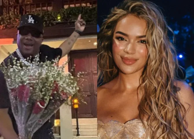  ¡Con rosas en mano! Principal llegó desde Panamá hasta Medellín con el sueño a saludar a Karol G 