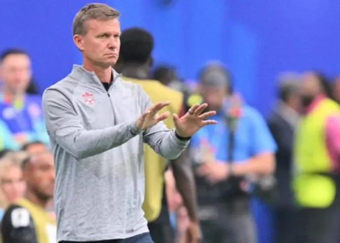   Entrenador de Canadá, Jesse Marsch. Foto: EFE.  