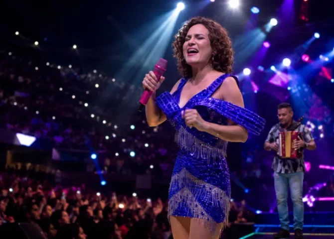  ¡!La rebeldia no se detiene! Sandra Sandoval hace vibrar a sus fanáticos en la tercera parada de la gira 