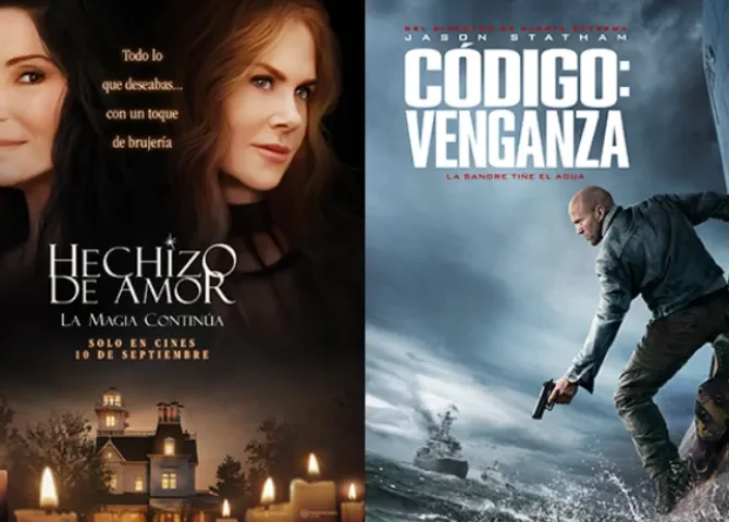   'Hechizo de Amor 2' y 'Código: Venganza' llegan a la cartelera con magia y acción  
