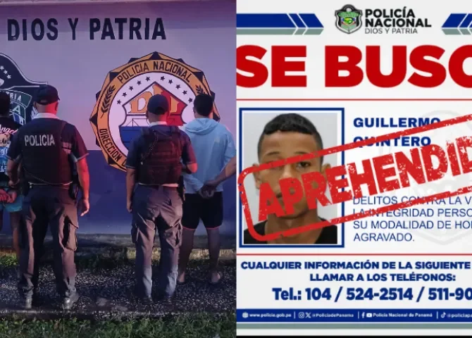   Cae uno de los más buscados por homicidio agravado durante allanamiento en Tocumen  